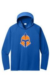 Port & Company® Performance Pullover Hooded Tee with Titans Helmet logo
