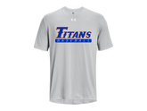 UA M's Team Tech Tee 376842 With Titan Baseball Logo