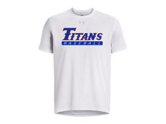 UA M's Team Tech Tee 376842 With Titan Baseball Logo
