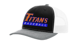 Snapback Trucker Cap with Titans Baseball logo