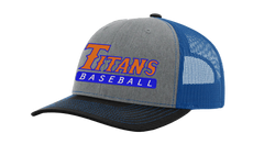 Snapback Trucker Cap with Titans Baseball logo