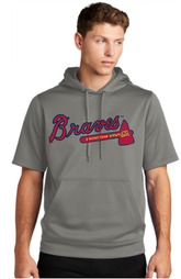 Sport-Tek ® Sport-Wick ® Fleece Short Sleeve Hooded Pullover -ST251 (Braves Scout Team)