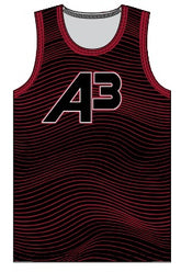 A3 SUBLIMATED MEN’S FITTED TRACK SINGLET JTRKJ2