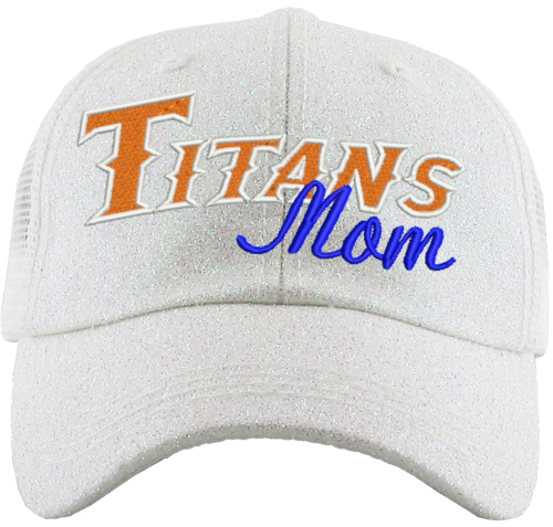 Glitter Meshback Baseball Cap with Titans mom logo