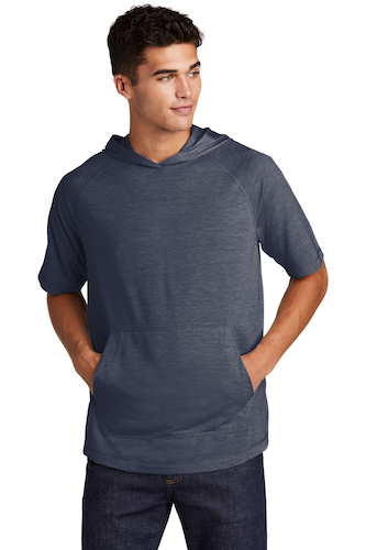 Sport-Tek PosiCharge Tri-Blend Wicking Short Sleeve Hoodie