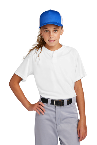 Sport-Tek Youth PosiCharge Competitor 2-Button Henley