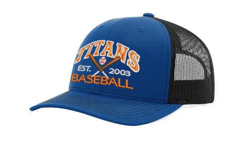 Snapback Trucker Cap with new Titans Baseball logo