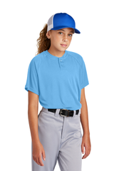 Sport-Tek Youth PosiCharge Competitor 2-Button Henley