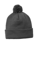 Solid Pom Pom Beanie