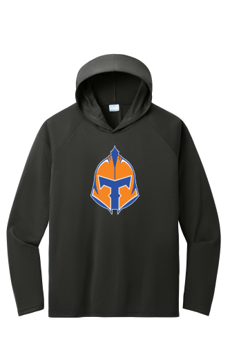 Port & Company® Performance Pullover Hooded Tee with Titans Helmet logo