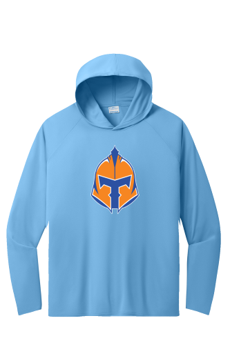 Port & Company® Performance Pullover Hooded Tee with Titans Helmet logo