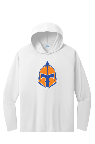 Port & Company® Performance Pullover Hooded Tee with Titans Helmet logo