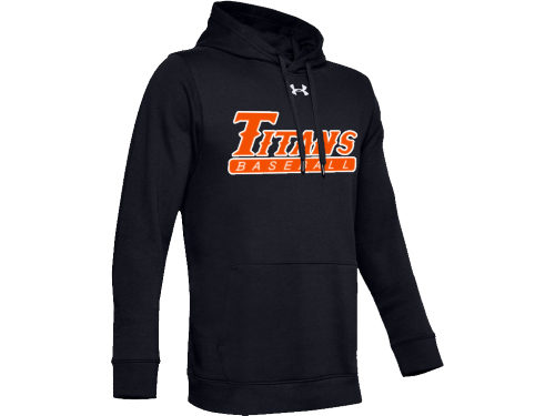 Men's UA Hustle Fleece Hoody with Titans Baseball logo