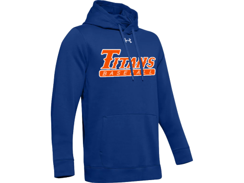 Men's UA Hustle Fleece Hoody with Titans Baseball logo