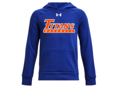 Boy's UA Hustle Fleece Hoody with Titans Baseball logo