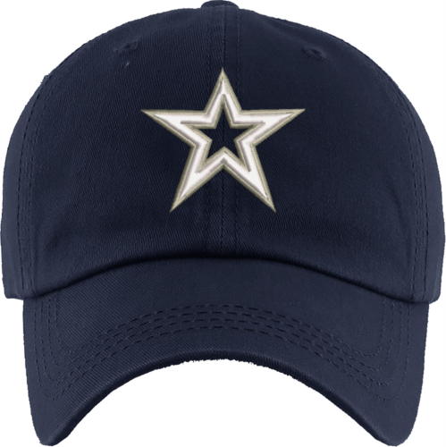 Classic Smooth Cotton Ponytail Ballcap With Star Logo