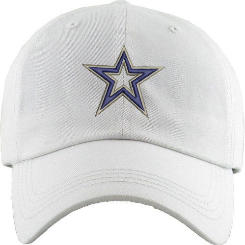 Classic Smooth Cotton Ponytail Ballcap With Star Logo