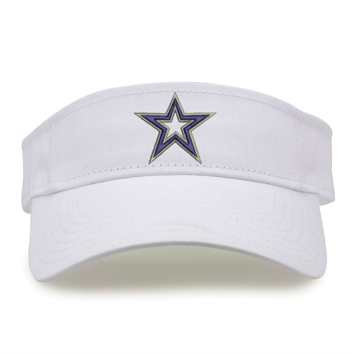 Cotton Twill Visor With Star Logo