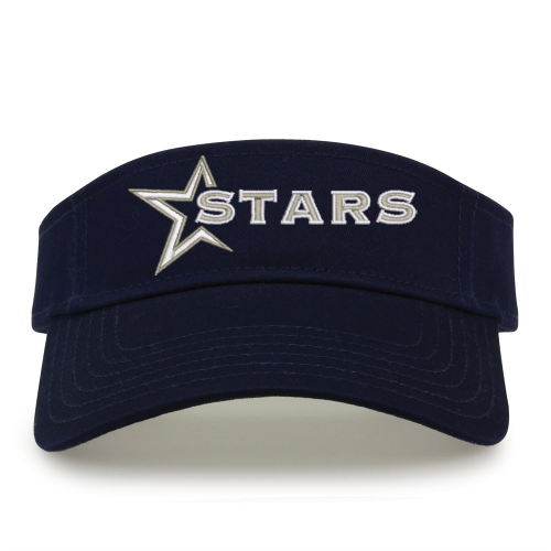 Cotton Twill Visor With Stars Wordmark logo