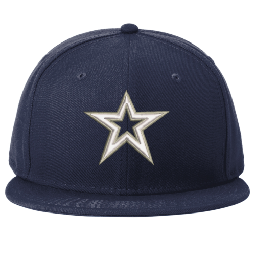 New Era ® Standard Fit Flat Bill Snapback Cap With Star Logo