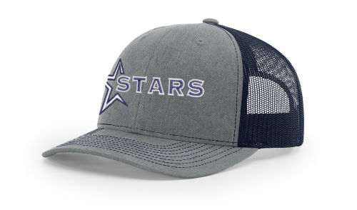 Snapback Trucker Cap with Stars Wordmark logo