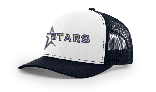 Snapback Trucker Cap with Stars Wordmark logo