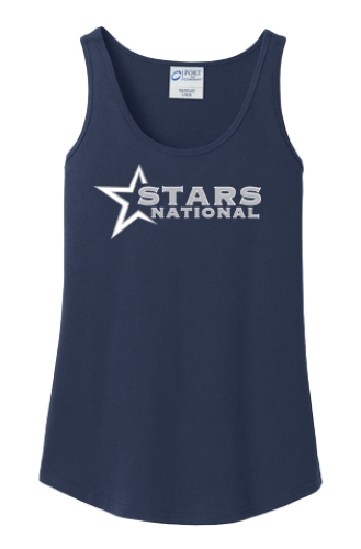 Port & Company® Ladies Core Cotton Tank Top with Stars National logo