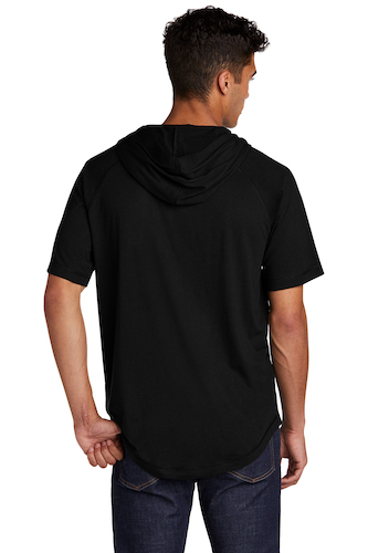 Sport-Tek PosiCharge Tri-Blend Wicking Short Sleeve Hoodie