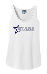 Port & Company® Ladies Core Cotton Tank Top with Stars Fastpitch logo