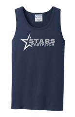 Port & Company® Core Cotton Tank Top With Stars Fastpitch Logo