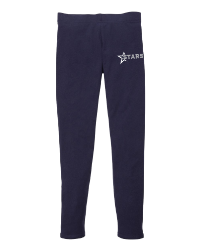 Girls' Leggings with Stars Wordmark logo