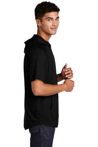 Sport-Tek PosiCharge Tri-Blend Wicking Short Sleeve Hoodie