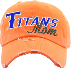 Meshback Ponytail Baseball Cap with Titans mom logo