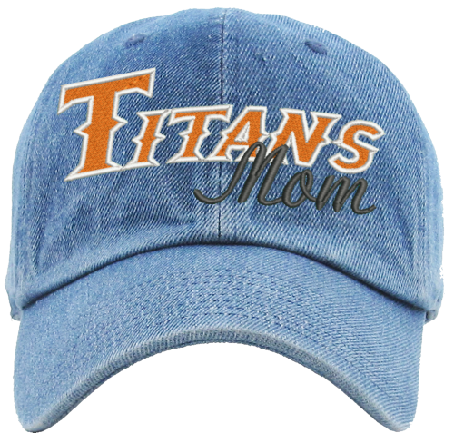 Meshback Ponytail Baseball Cap with Titans mom logo