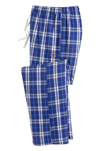 District Young Mens Flannel Plaid Pant with Titans embroidery logo