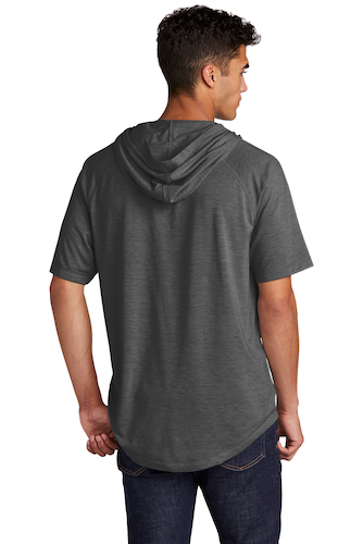 Sport-Tek PosiCharge Tri-Blend Wicking Short Sleeve Hoodie