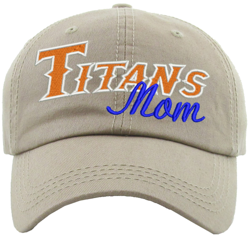 Meshback Ponytail Baseball Cap with Titans mom logo