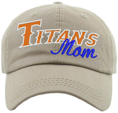 Meshback Ponytail Baseball Cap with Titans mom logo