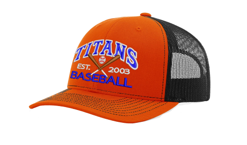 Snapback Trucker Cap with new Titans Baseball logo