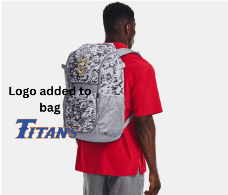 UA Utility Baseball Print Backpack with LOGO with Number (TSA)