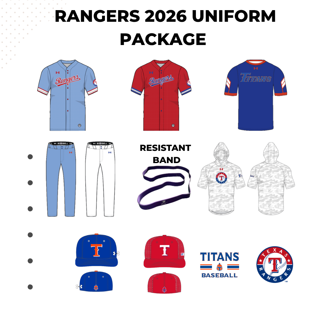Rangers 2026 Uniform Package