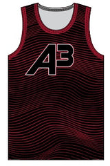 A3 SUBLIMATED MEN’S FITTED TRACK SINGLET  JTRKJ2